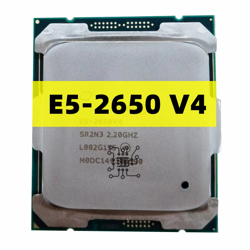 Xeon E5 2650 V4 E5-2650V4 μ, SR2N3, 2.2GHz, 12 ھ, 30M LGA 2011-3 E5-2650 V4 CPU,  